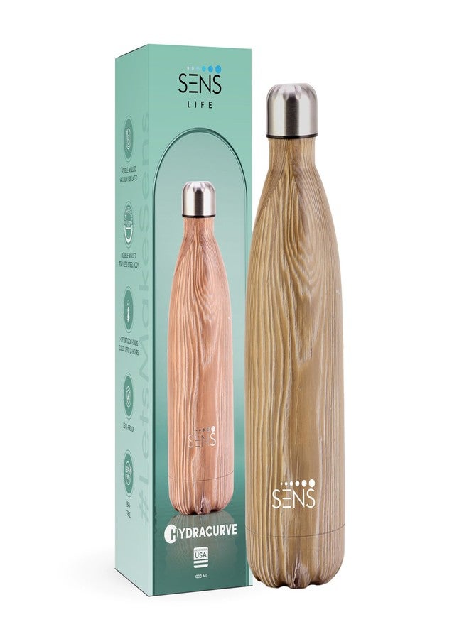 SENS HydraCurve Stainless Steel Bottle Hot or Cold up to 24 Hours | Leak Proof, BPA Free, Eco-Friendly | Travel | Office | Home | 1000ml | Graphite Mirage - Image 2
